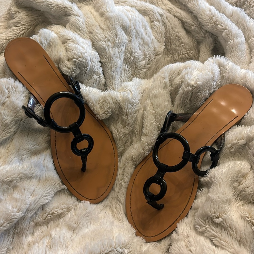 Calvin Klein black sandals size 8, really cute